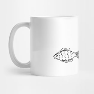 Pisces. Astrological zodiac sign. Mug